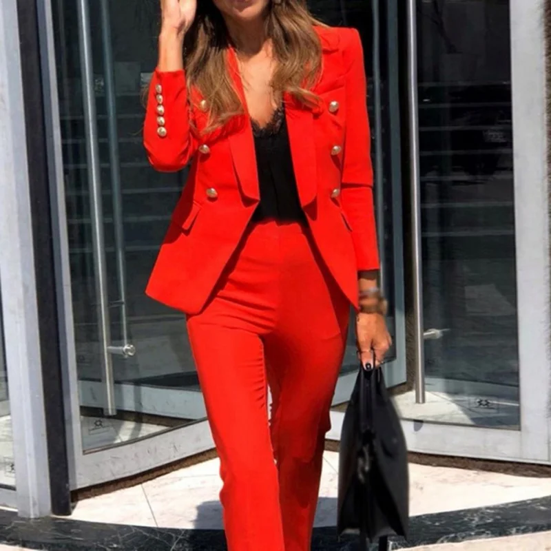 Женский Повседневный костюм в европейском и американском стиле осенний