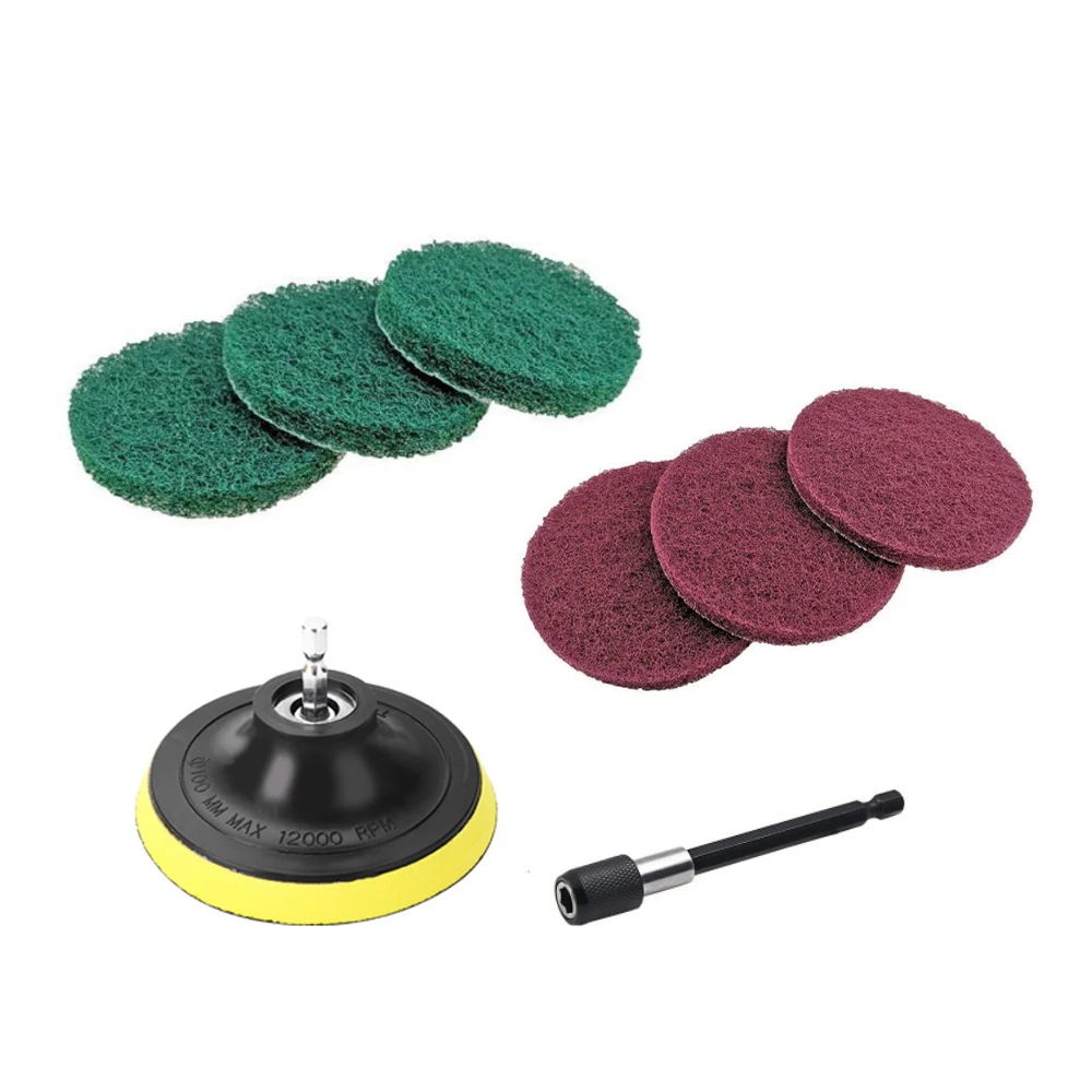

Allsome 12 Stuks Elektrische Boor Borstel Scrub Pads Grout Boormachines Scrubber Reinigingsborstel Bad Cleaner Gereedschap Kit