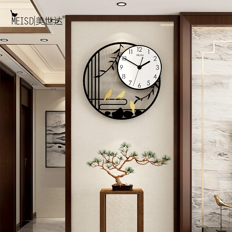 

Spring Scenery Silent Mechanism Decorative Home Decor Watches Wall Clocks Modern Designed For Living Room Kitchen Decoration
