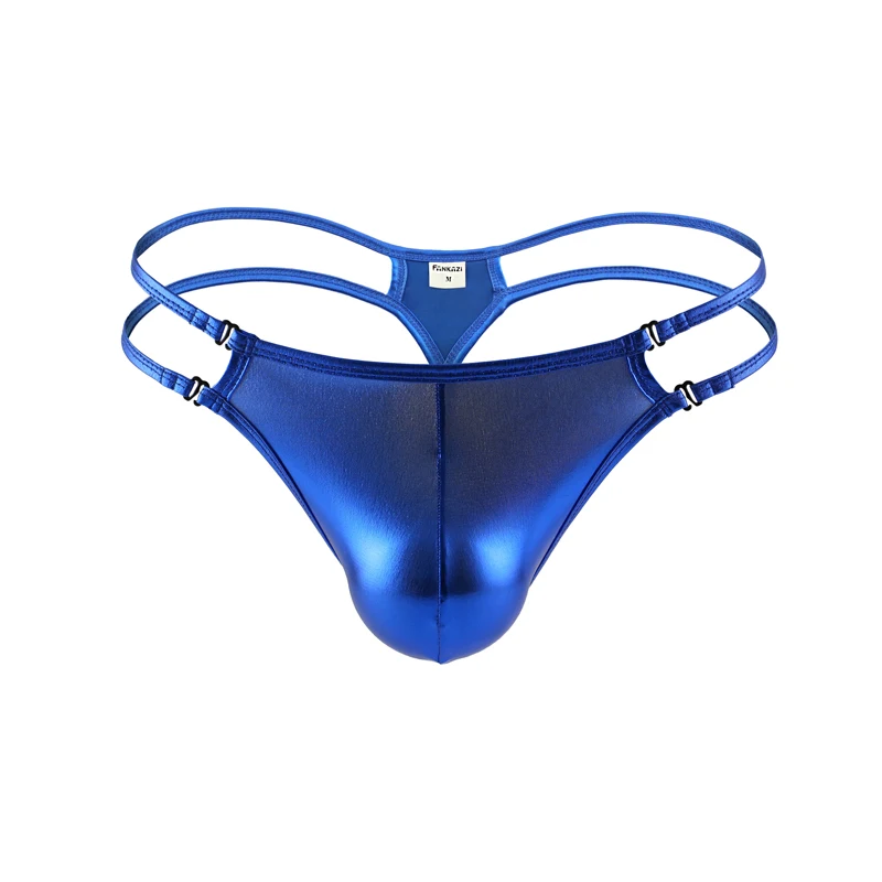 Стринги сексуальные мужские G String Penis Pouch искусственная кожа трусики для геев