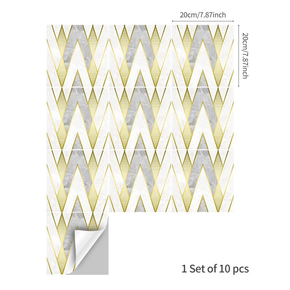 10/20/50 шт. настенные художественные плитки из ПВХ | Дом и сад