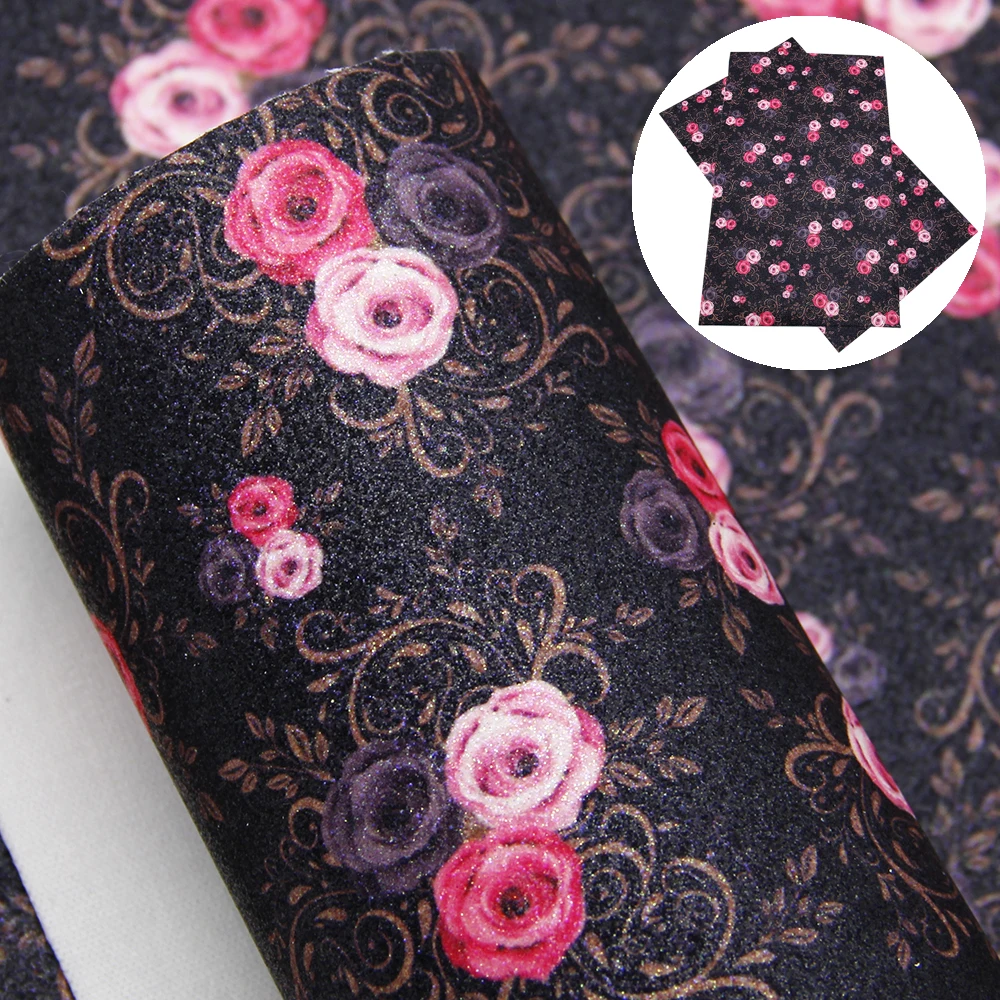 20*33 см с цветочным узором тонкая синтетическая кожа для бант сумки кошелек чехол