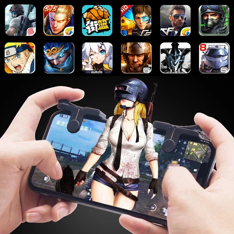 2 упаковки мобильный контроллер ТРИГГЕРНАЯ игра кнопка огня телефонный джойстик