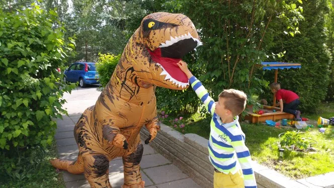 Хаки T-REX для взрослых, надувной костюм динозавра, карнавальный костюм для костюмированной вечеринки в виде животного, нарядное платье, комбинезон, костюм на Хэллоуин для женщин - Цвет: Хаки