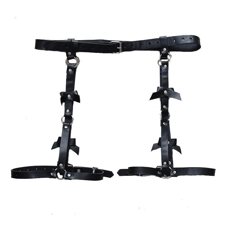 Punk Goth Women Belt Leather Harness Garter Sexy High Waist Body Bondage Suspenders Leg Harness Fashion femme ceinture
