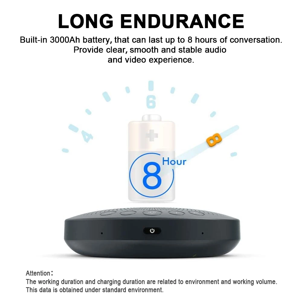 Bluetooth Колонка JOYUSING 6 микрофонов улучшенный звукосниматель голоса 5 USB для