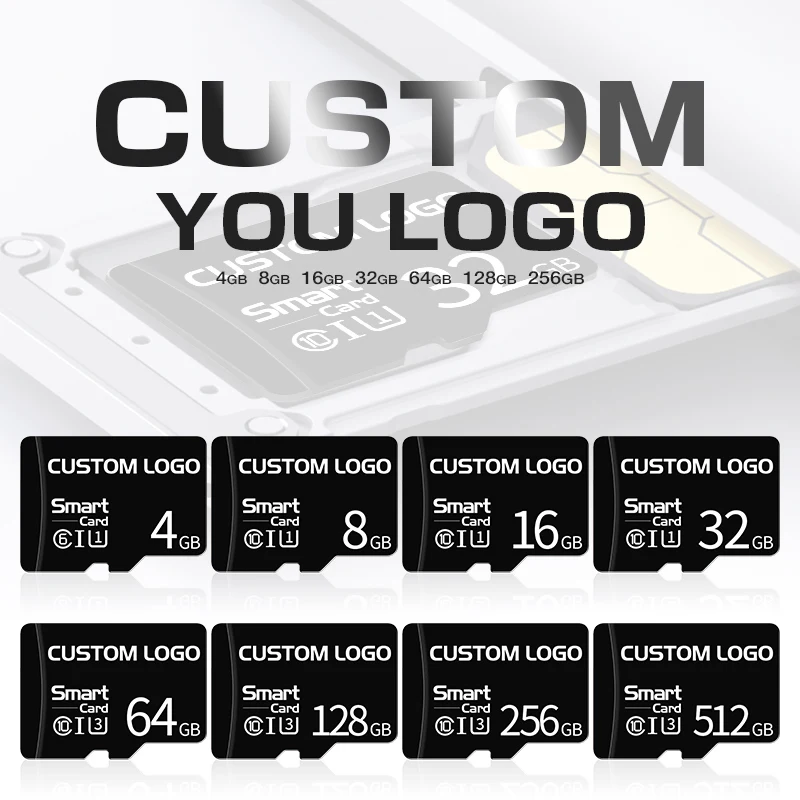 100 шт./лот флэш карта для телефона с бесплатным логотипом на заказ памяти 16 ГБ 32