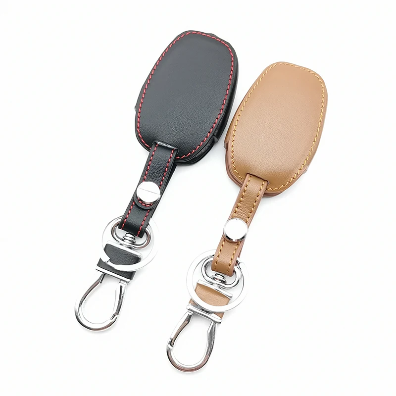 

Leather Case Cover Car Key For Renault Dacia Logan Sandero Clio Kangoo Master Trafic 3 Buttons Remote Protect Shell