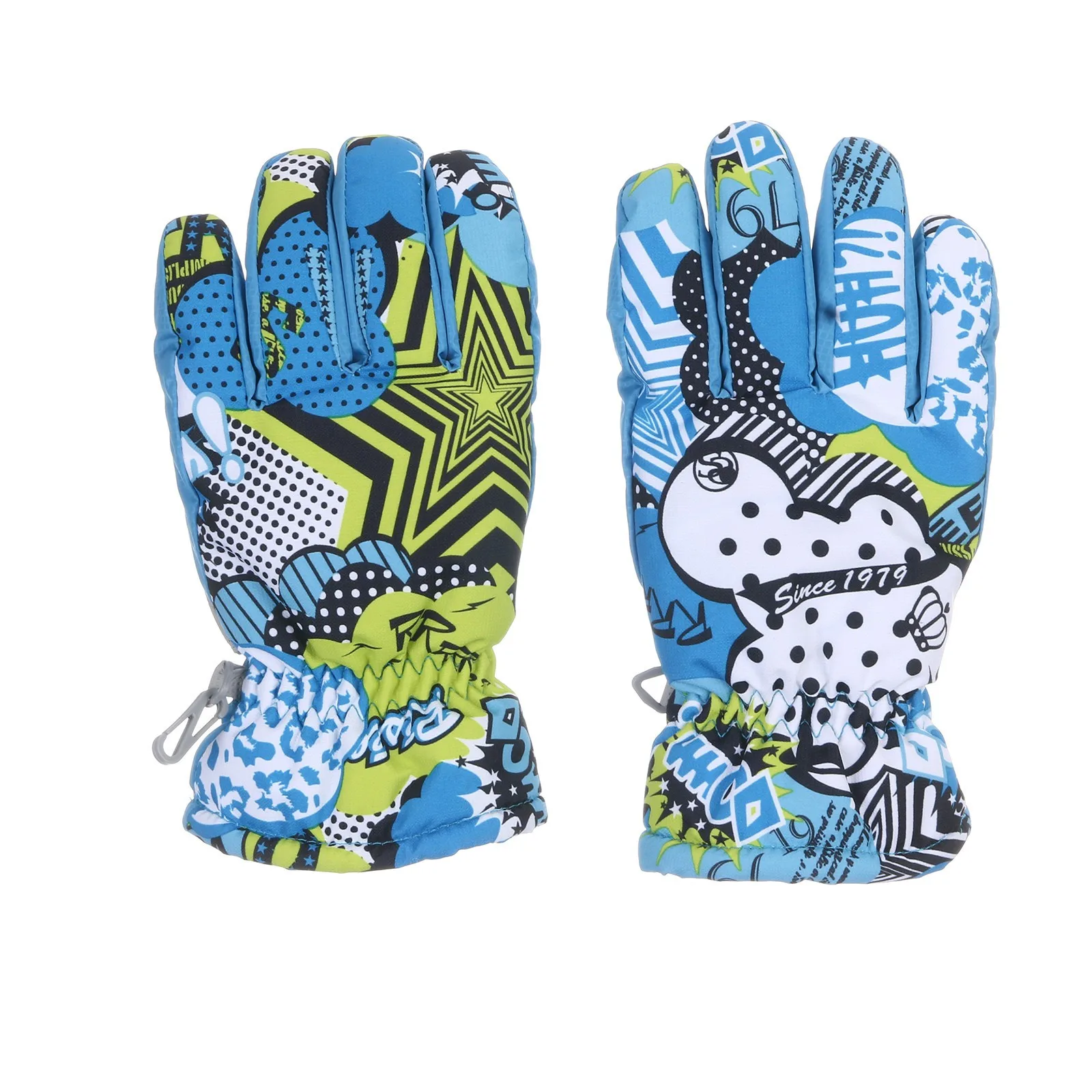 Зимние лыжные перчатки для детей 3 7 лет мальчиков 2021 водонепроницаемые бархатные