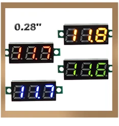 AC 30-500V AC 0-600V 0,56 ''Цифровой вольтметр калибровка чтения DC 3,5-30 V DC 0-100V красный зеленый синий отображение напряжения на светодиодном дисплее