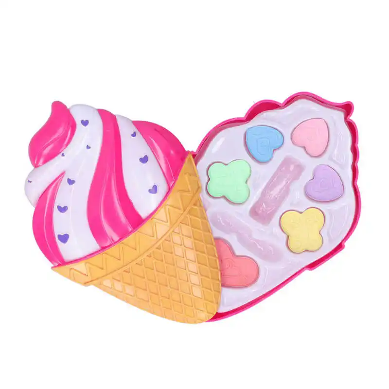 Набор косметики водорастворимый макияж палитра помады кисть для девочек ролевые