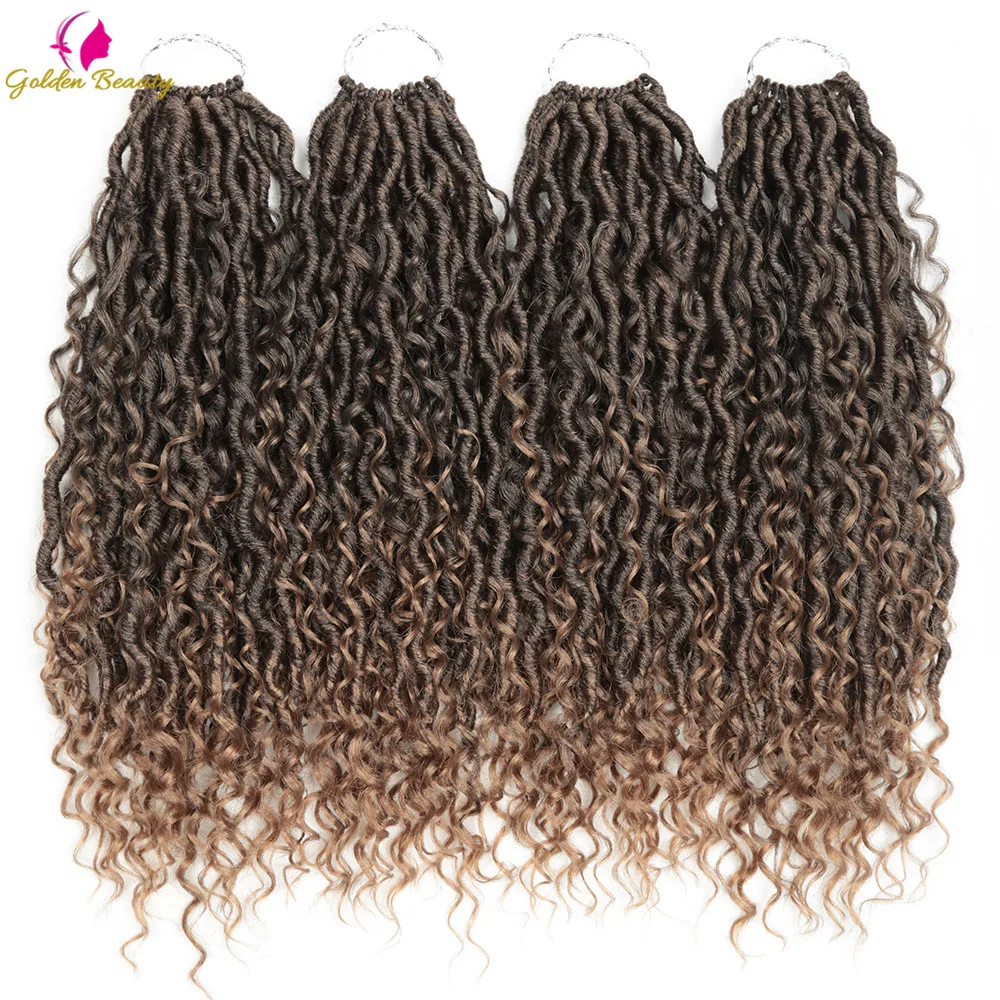 Goddess Locs Crochet Hair Extensions Synthetic Twist Braids Hair Locks Crochet braids For Women 24 Strands 14inch 18inch Beauty