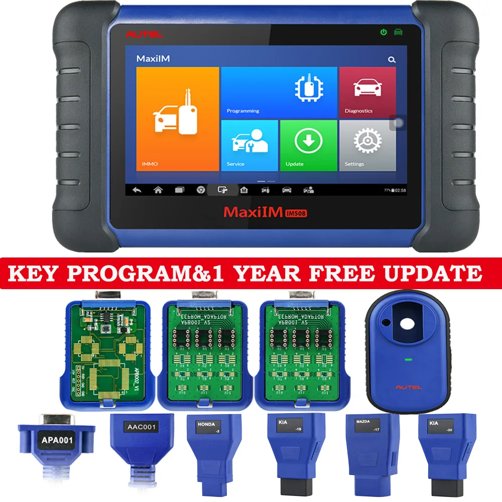 Autel MaxiIM IM508 Автомобильные диагностические инструменты с XP200 IMMO программирование ключа от кражи автомобильный двигатель ECU OBD2 сканер ключево...