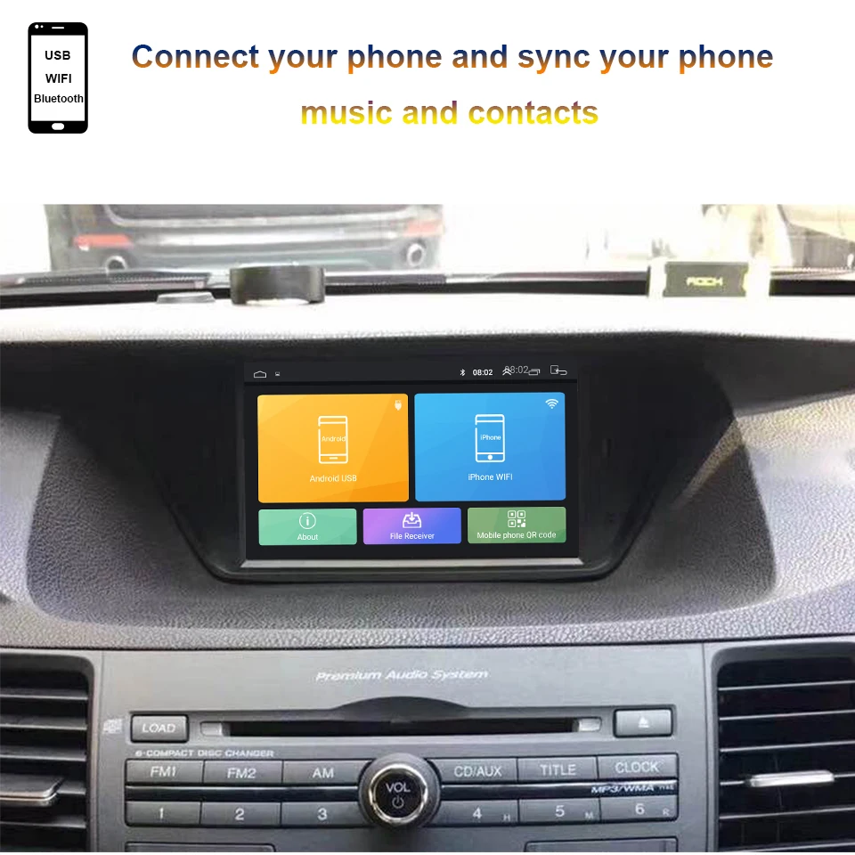YESSUN для Honda Accord 2009~ 2013 автомобильный Android мультимедийный плеер gps навигация большой экран Авто Радио Bluetooth Поддержка carplay