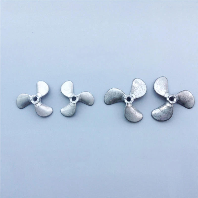 Металлические пропеллеры из цинкового сплава 2 шт. 4 мм * 28/32/36/40/44/48 3-лопастные