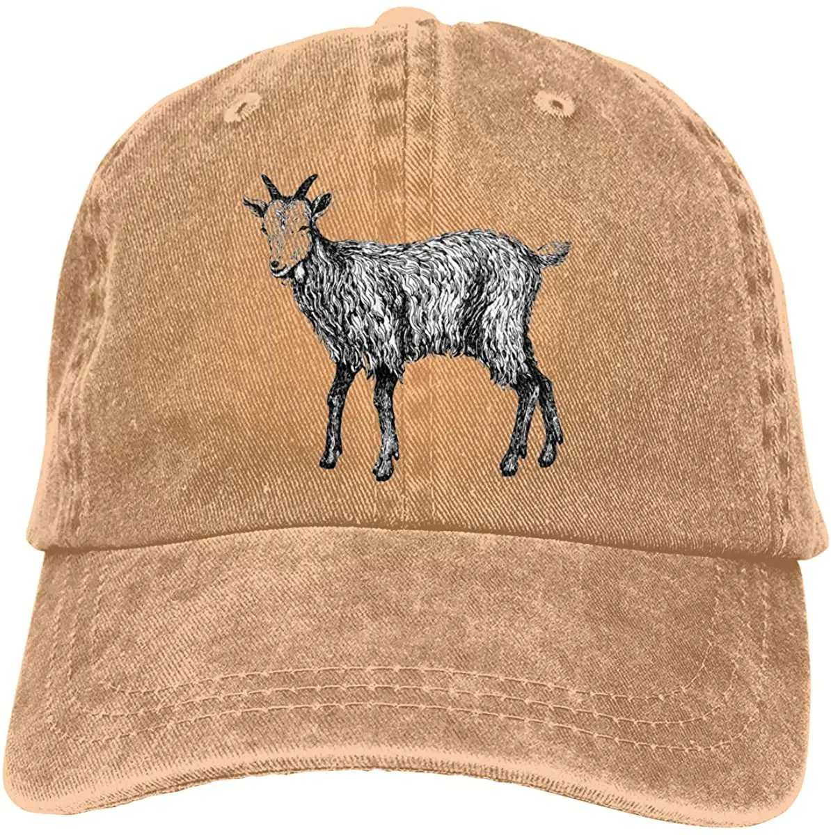 

Vintage Style Goat Unisex Soft Casquette Cap Vintage Adjustable Baseball Caps
