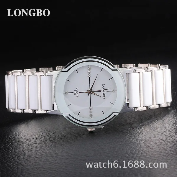 LONGBO, роскошные Брендовые женские часы Relogio Feminino, простые повседневные деловые часы, женское платье, Reloj Mujer, имитация керамики, кварцевые часы