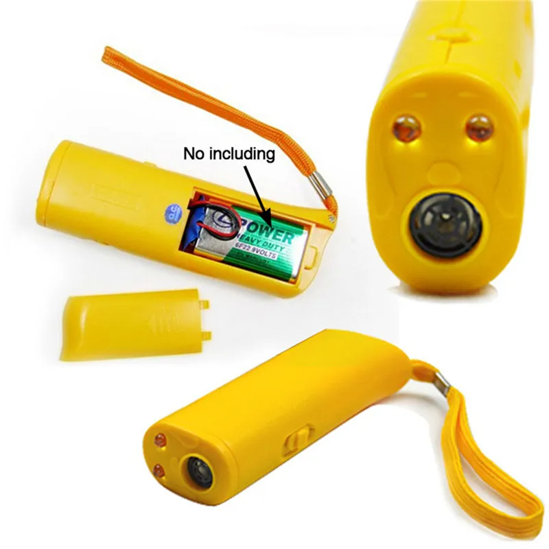 Pet Dog Repeller Anti Barking Stop Bark Training Device Trainer LED Ultrasonic 3 in 1 Without Battery | Дом и сад