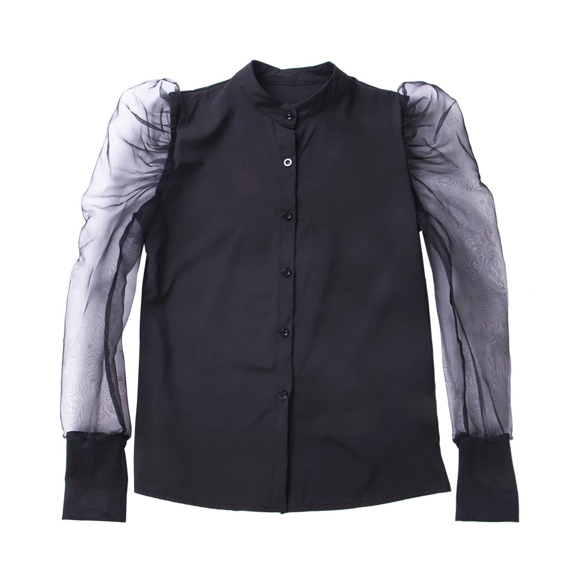 Женские сетчатые рубашки на пуговицах повседневные топы с длинным