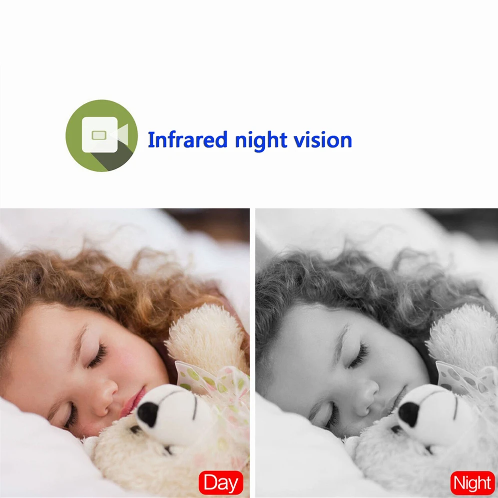 Беспроводной радионяня 2 4-дюймовый TFT ЖК-дисплей двусторонняя связь ночное