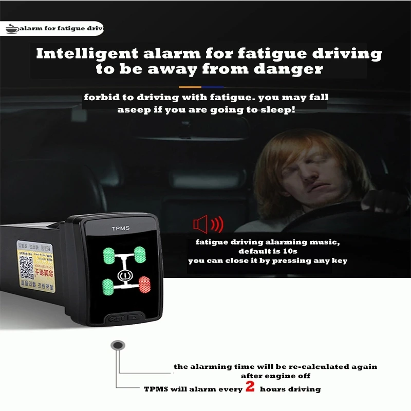 Автомобиль OBD TPMS lcd Система контроля давления в шинах в режиме реального времени для Honda Avancier URV CRV 10th Accord Civic
