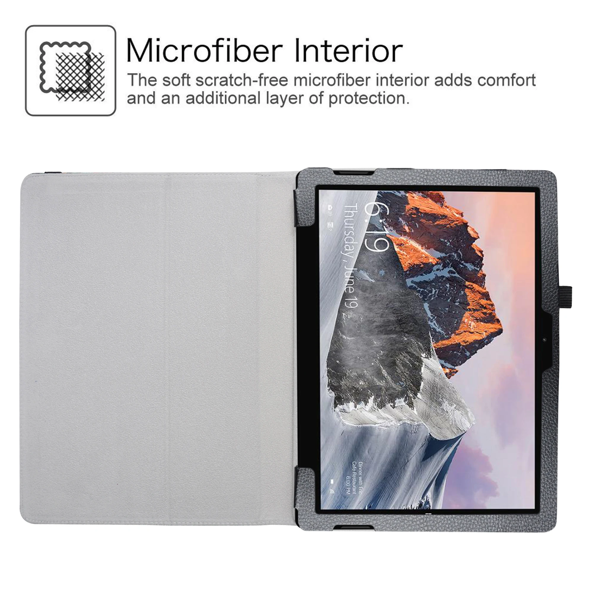 Case For TECLAST X6 Pro 12.6 Inch 2 in 1 Laptop Tablet PC Folding Stand PU Leather cover with Elastic closure | Компьютеры и офис