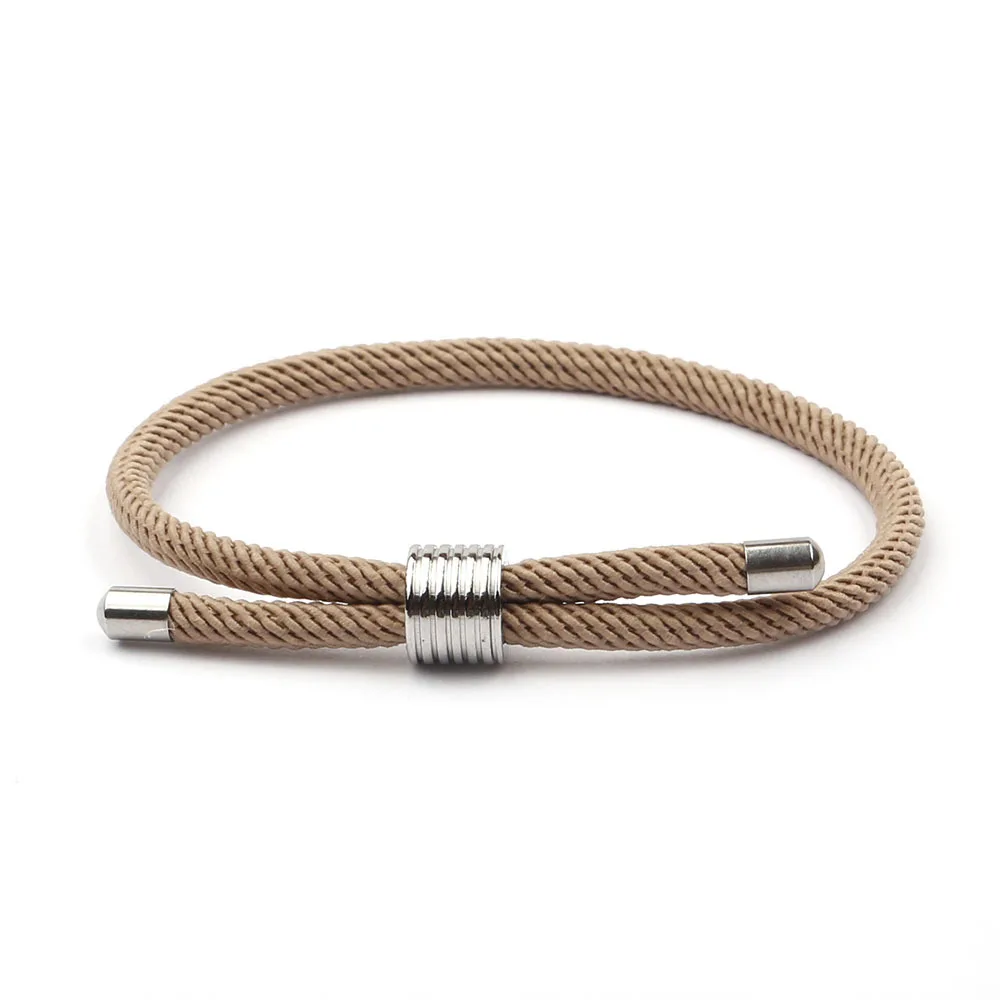 Новое поступление Lover Макарон Шарм Веревка Цепь-Паракорд Браслет мужской женская