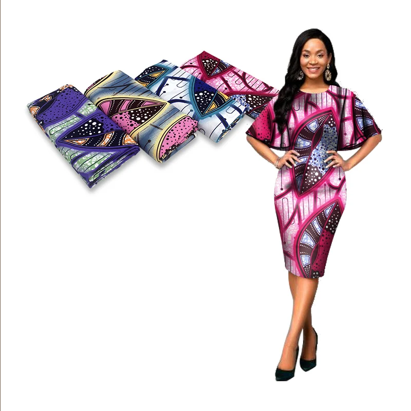 

African Soft Wax style Fabrics 6 yards Cotton Print For Sewing SH201102s