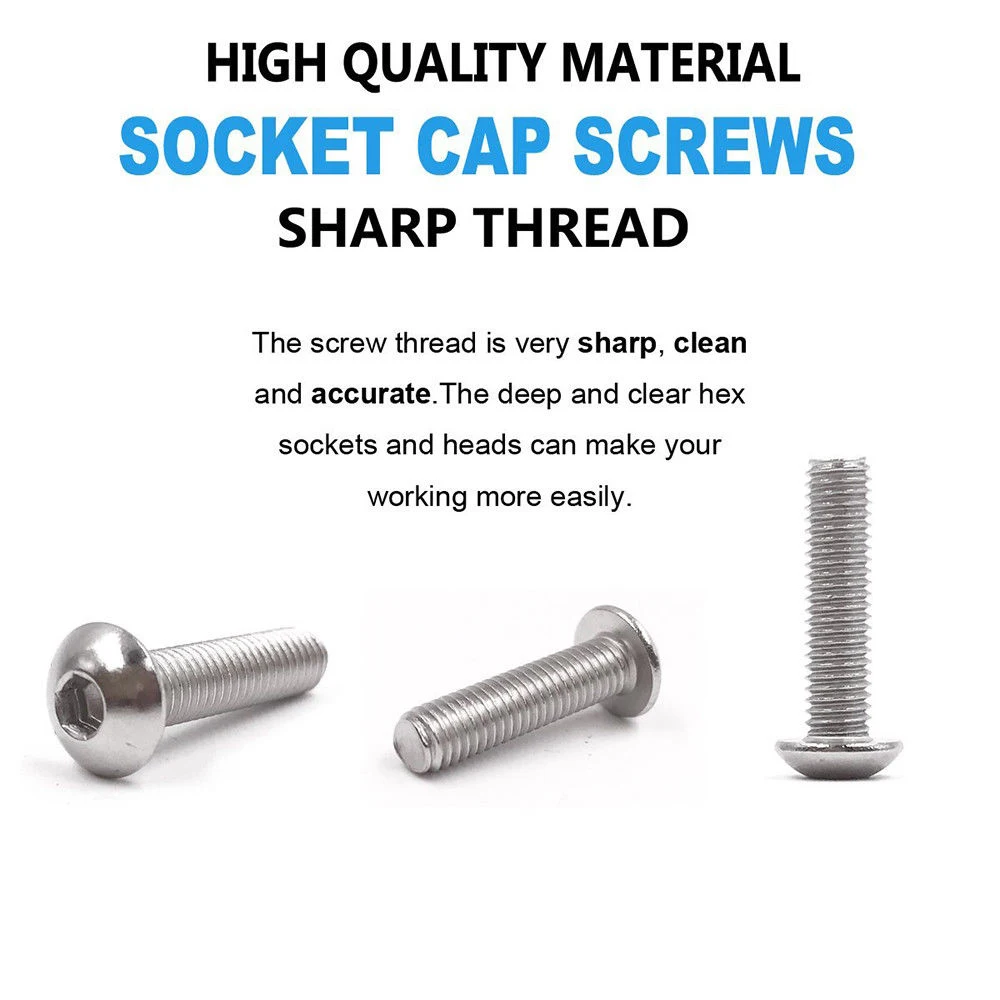 500 шт болты и гайки комбинированный набор 304 нержавеющая сталь три размера M3/M4/M5 с