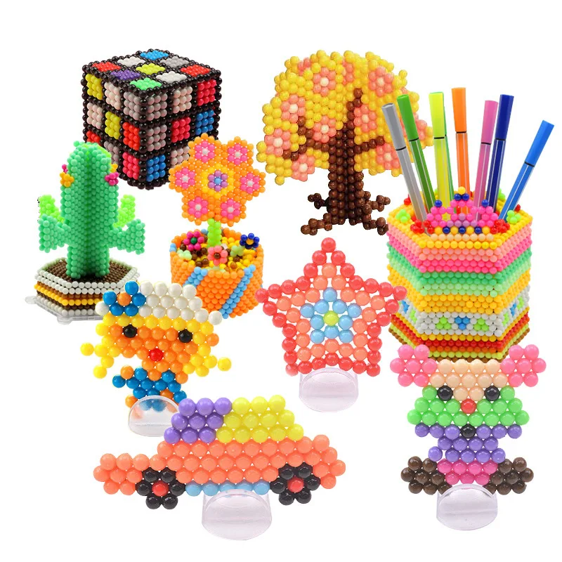 350 шт. водные бусины игрушки для детей Pegboard бусины для девочек diy подарок для творчества рукоделие орбиты мелкая моторика Новинка