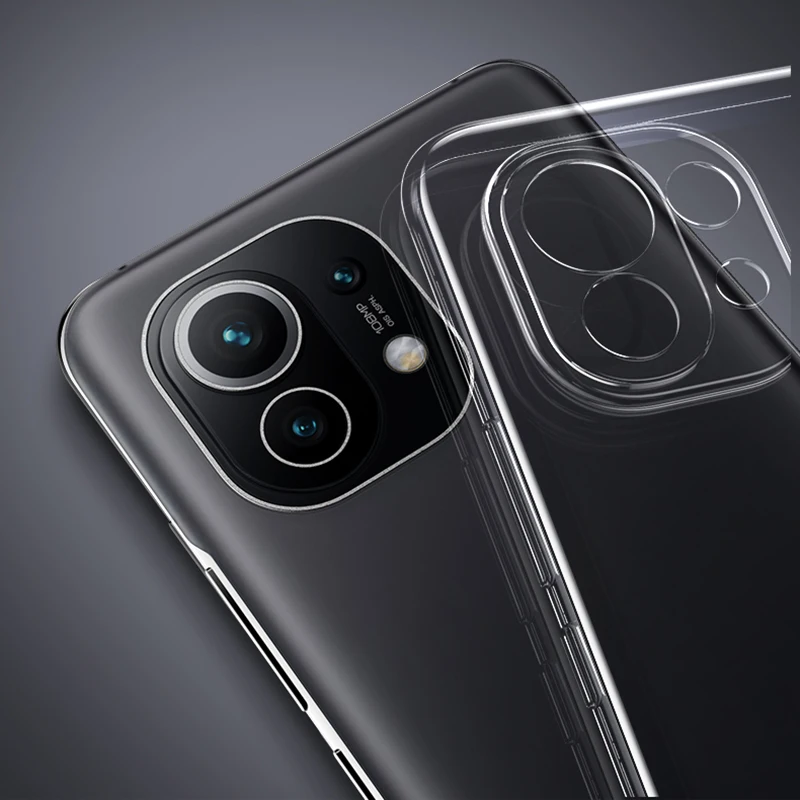 Высококачественный прозрачный силиконовый чехол для телефона Xiaomi Mi 11 Lite Ultra Pro