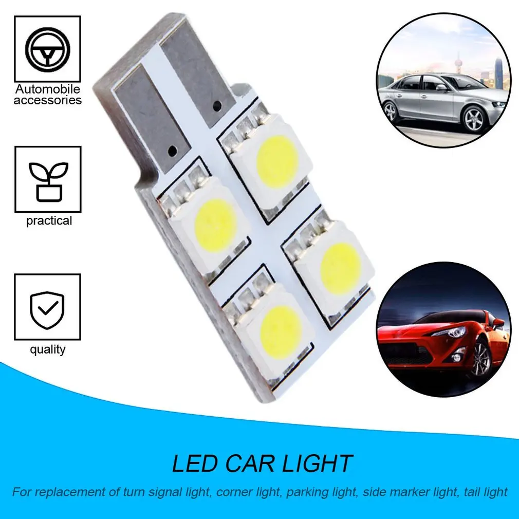 

T10 5050-4SMD 4 LEDs Car Canbus Interior Panel LED Dome Light Lamp Bulb 12V
