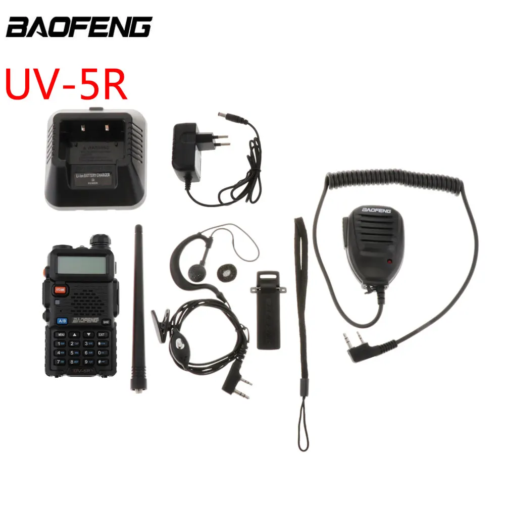 Baofeng UV 5R рация профессиональная CB радиостанция UV5R приемопередатчик 5 Вт VHF UHF