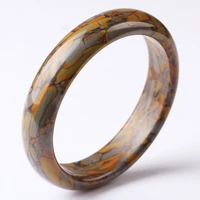 natural color brown jade bangle bracelet genuine hand carved charm jewelry fashion accessories amulet for men women lucky gifts