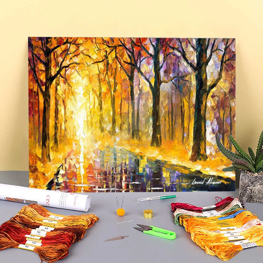 

Картина маслом Стиль печатных 11CT Набор для вышивания крестиком DIY Алмазная вышивка DMC Темы шитье ручной работы ремесло Вязание по выгодной ц...