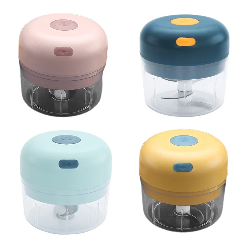 

200ml Electric Mini Garlic Food Chopper Portable Cordless Blender Processor Waterproof Slicer Spice Grinder Mincer Mixer