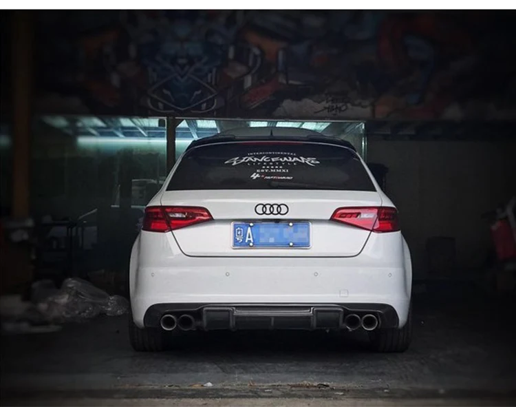 Спойлер для хэтчбека Audi A3 2014 2018 спойлер из АБС пластика цветной задний крыла