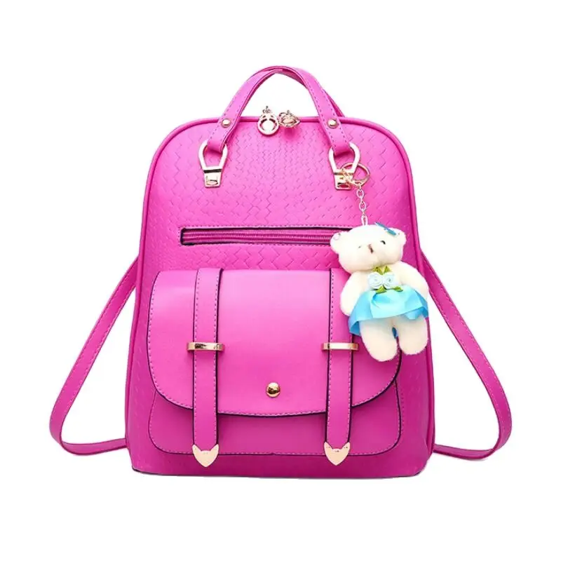 Новый разноцветный женский рюкзак из искусственной кожи школьные ранцы для