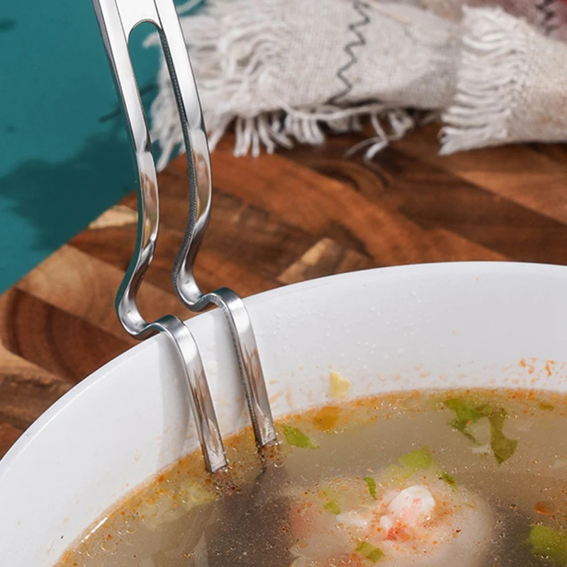 Creative Long Handle Soup Spoon Hot Pot Strainer with Hook Tablespoons Portable Tableware Stainless Steel | Дом и сад