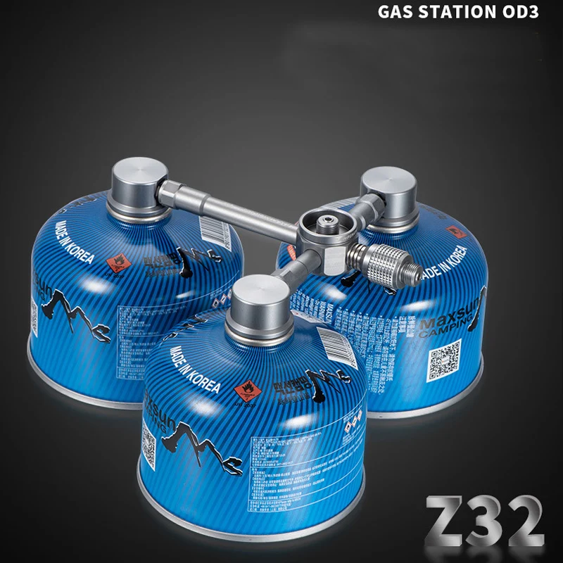 Алюминиевый сплав Открытый Кемпинг переключатель инструмент от 3 до 2 газовая