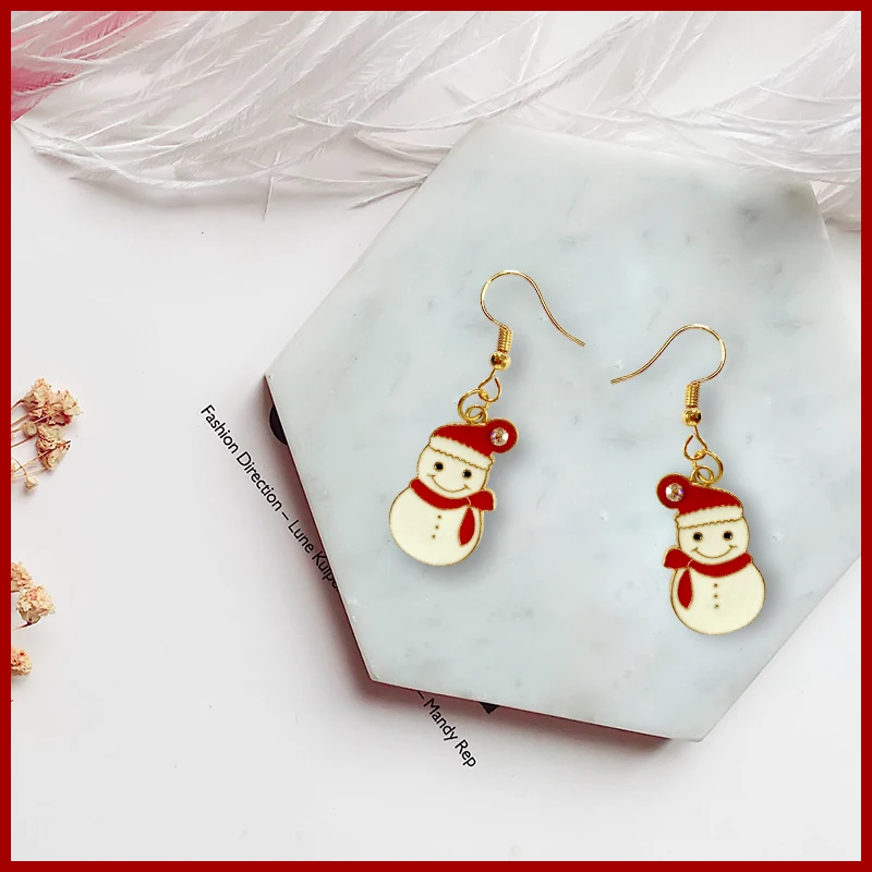 Diy Новое поступление до Рождества серьги для женщин серьги ювелирные изделия подарок оптом стразы