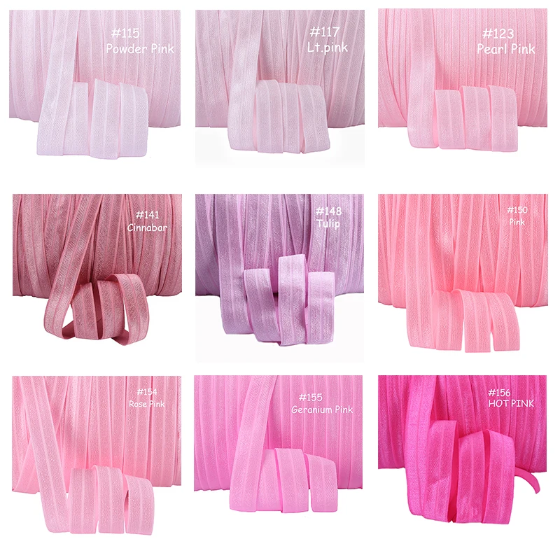 Эластичные складывающиеся на 5/8 дюйма 100 ярдов/цвет/рулон цветов в наличии