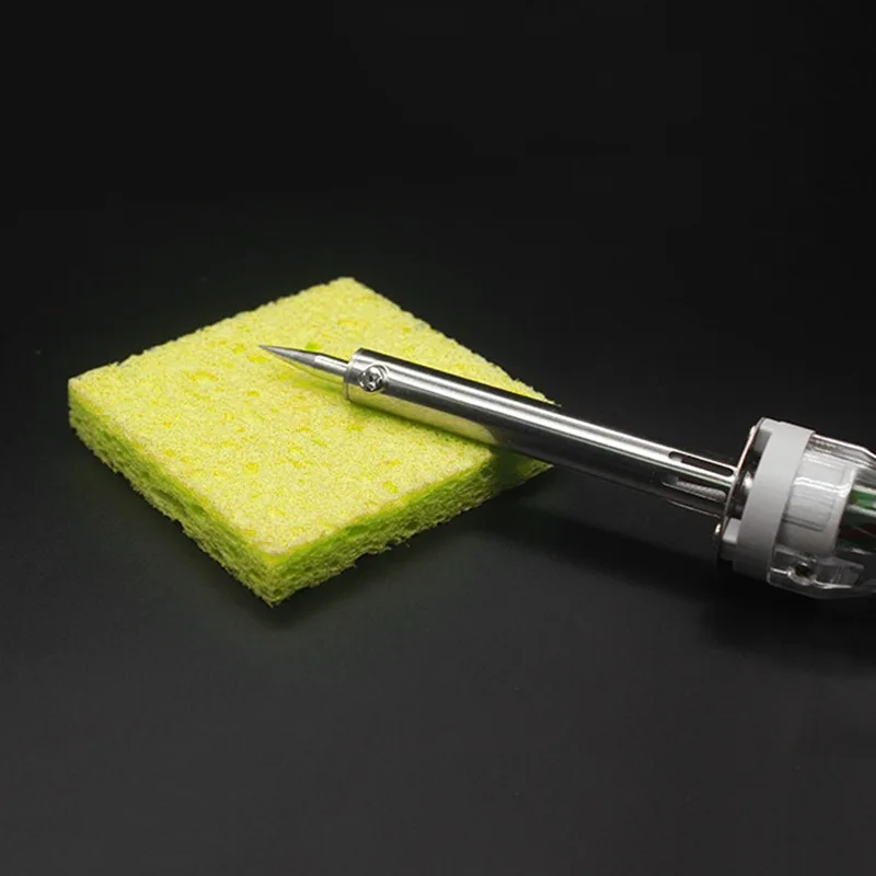 

50Pcs High Temperature Resistant Heavy Duty Soldering Iron Cleaning Sponge Soldering Iron Tip Soldering Cleaner Yellow Cleaner