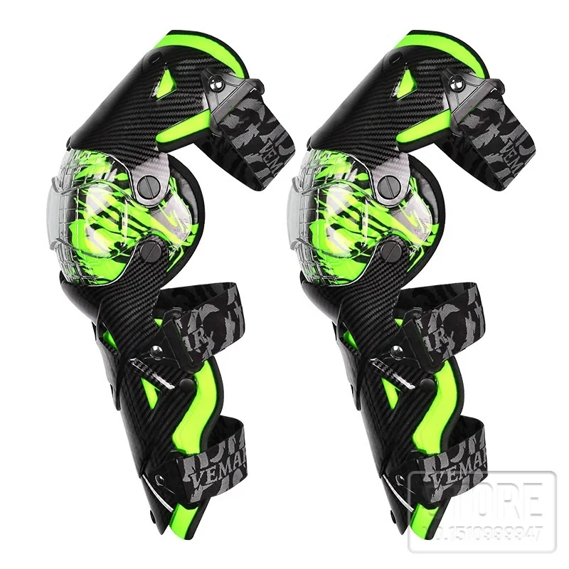 Мотоциклетные наколенники из углеродного волокна всесезонные рыцарские