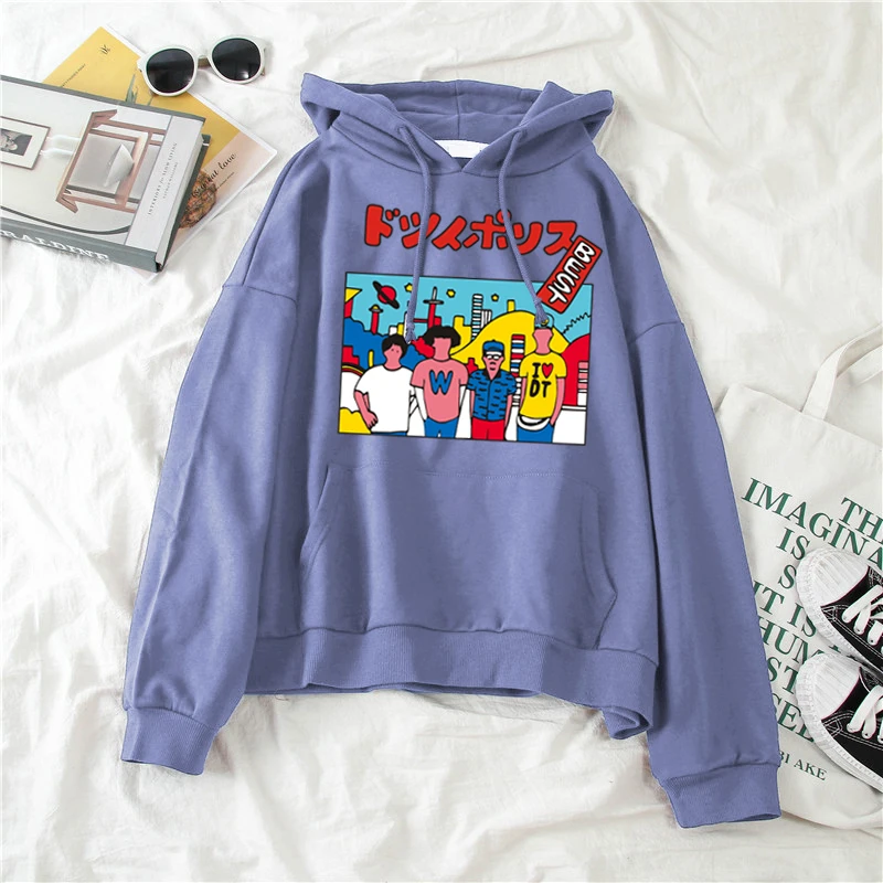 Hoodie Women Pullovers Sweatshirt Hooded Sping & Autumn Casual Sweetshirts Sudaderas Printed Dropshipping Pull Loose Streetwear
