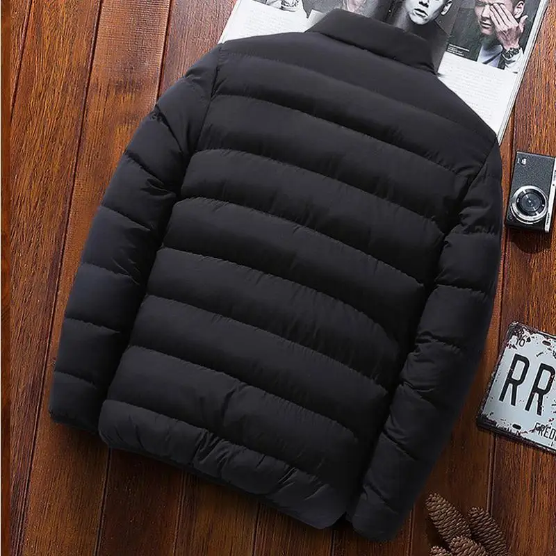 

Winter Jacket Men 2020 Fashion Stand Collar Male Parka Jacket Mens Solid Thick Jackets And Coats Man Winter Parkas M -4xl