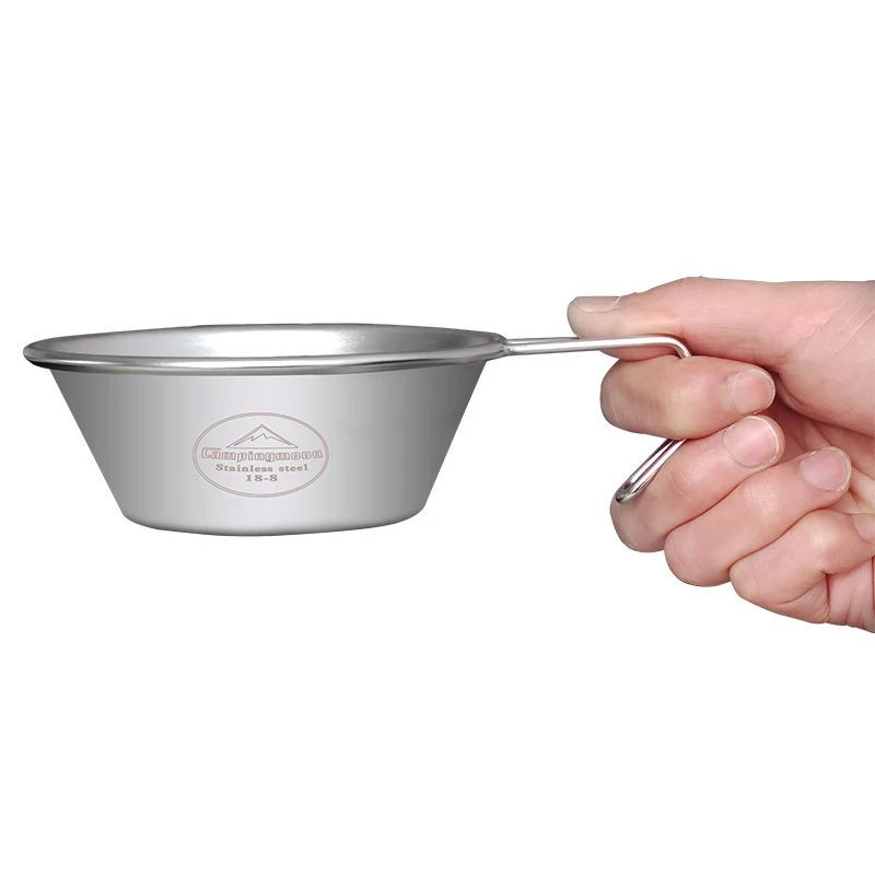 310 мл 304 Нержавеющая сталь уличные походные миски посуды для пикника Путешествия