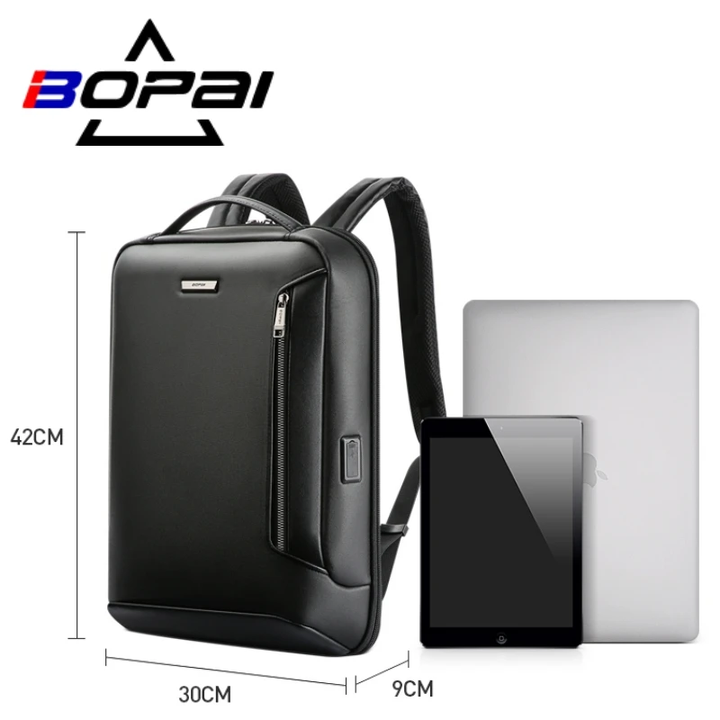 BOPAI мужской рюкзак модный многофункциональный зарядка через usb 15 6-дюймовый для