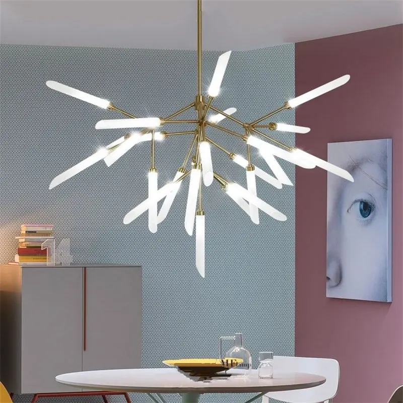 Светодиодные люстры Светлячок в стиле пост-модерн Скандинавская лампа виде