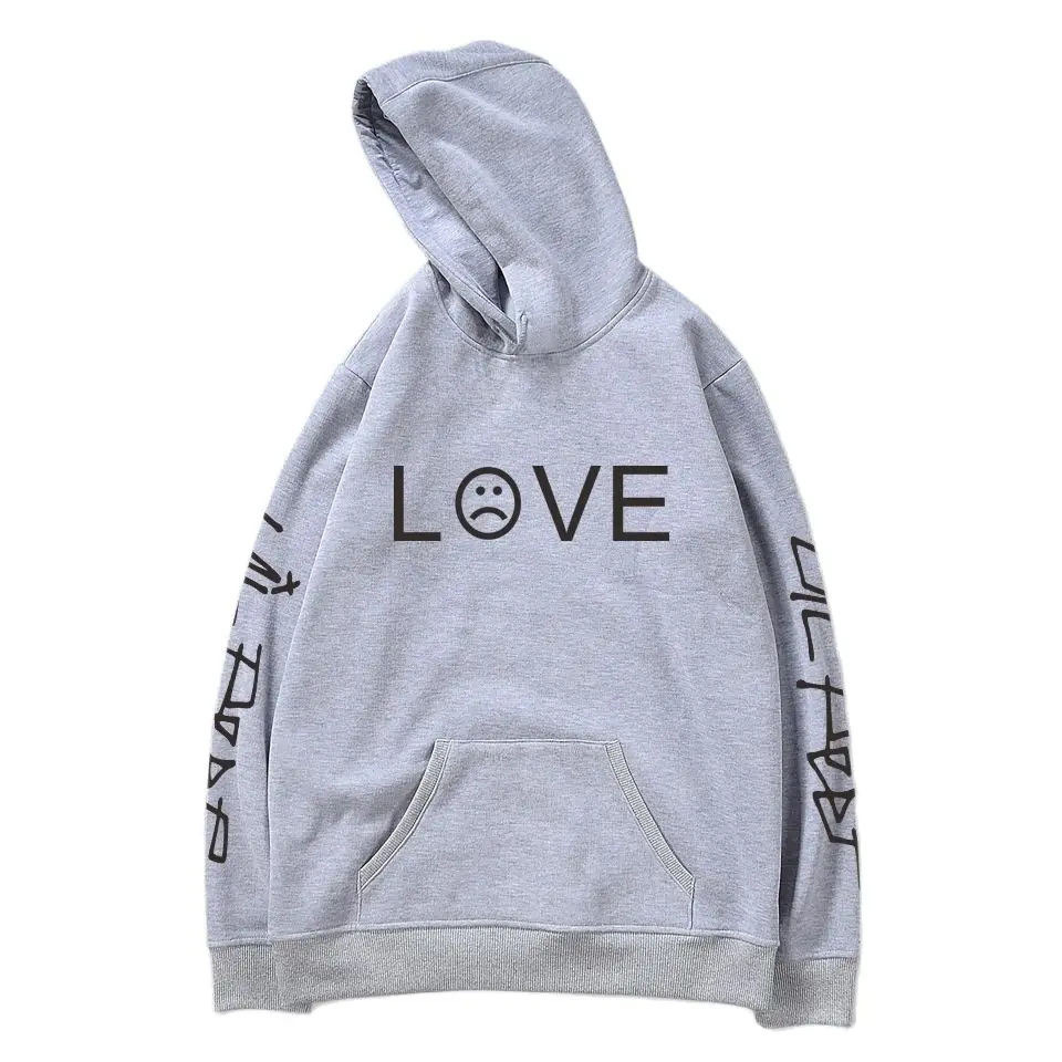 

Fashion brand 2021 new lil peep Street hooded round neck sweater with hat for men and women